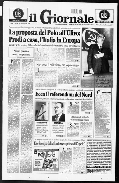 Il giornale : quotidiano del mattino